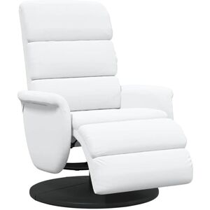 Recliner Chair White 71 x 98 x 106 cm Faux leather vidaXL Recliner Chair White 71 x 98 x 106 cm Faux leather vidaXL