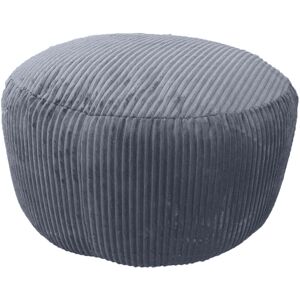 Relaxdays pouffe, cord, HxD: 35 x 50 cm, polystyrene filling, round cushion, living room stool, dark grey Relaxdays pouffe, cord, HxD: 35 x 50 cm, polystyrene filling, round cushion, living room stool, dark grey