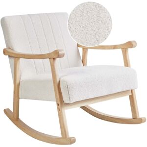 BELIANI Rocking Chair LEKNES Boucle Off-White BELIANI Rocking Chair LEKNES Boucle Off-White