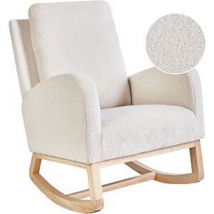 BELIANI Rocking Chair ALSTA Boucle Off-White BELIANI Rocking Chair ALSTA Boucle Off-White