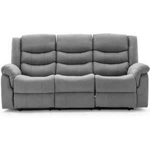 MORE4HOMES Seattle Manual Fabric Recliner 3+2+1 Suite Sofa Armchair Set Grey 3 Seater MORE4HOMES Seattle Manual Fabric Recliner 3+2+1 Suite Sofa Armchair Set Grey 3 Seater