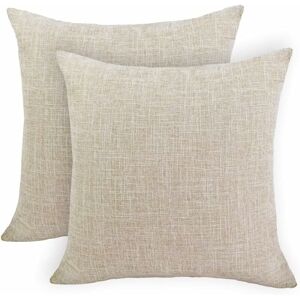 Héloise - Set of 2 Cotton and Linen Cushion Cover Sofa Home Decor Decorative Pillow Cases Classic Cushion Cover for Home Living Room Bedroom Bed 40 Héloise - Set of 2 Cotton and Linen Cushion Cover Sofa Home Decor Decorative Pillow Cases Classic Cushion Cover for Home Living Room Bedroom Bed 40