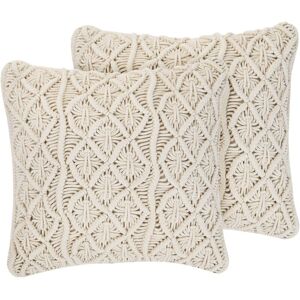 Beliani GOREME Cotton Cushions - Boho Retro Decor Beliani GOREME Cotton Cushions - Boho Retro Decor