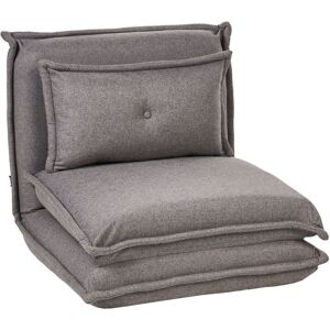BELIANI Single Sofa Bed DELLEN Fabric Dark Grey BELIANI Single Sofa Bed DELLEN Fabric Dark Grey