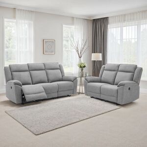 MORE4HOMES Skye 3+2 Linen Electric Recliner Sofa Set (Grey) MORE4HOMES Skye 3+2 Linen Electric Recliner Sofa Set (Grey)
