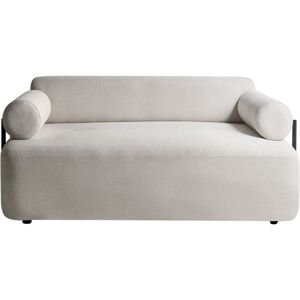 BELIANI Sofa 2 Seater ELVA Fabric Off-White BELIANI Sofa 2 Seater ELVA Fabric Off-White