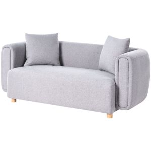 BELIANI Sofa 2 Seater LILLEROD Fabric Grey BELIANI Sofa 2 Seater LILLEROD Fabric Grey