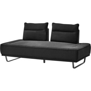 BELIANI Sofa 3 Seater FAXEN Fabric Black BELIANI Sofa 3 Seater FAXEN Fabric Black