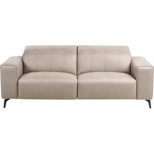 BELIANI Sofa 3 Seater OMMEL Faux Leather Taupe BELIANI Sofa 3 Seater OMMEL Faux Leather Taupe