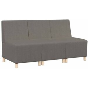Modular Sofa Unit Armless 3 pcs Light grey 55 x 74 x 82 cm Vidaxl Modular Sofa Unit Armless 3 pcs Light grey 55 x 74 x 82 cm Vidaxl