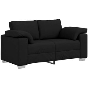 Vidaxl - Sofa with Cushion Black 160 x 77 x 82 cm Fabric Vidaxl - Sofa with Cushion Black 160 x 77 x 82 cm Fabric