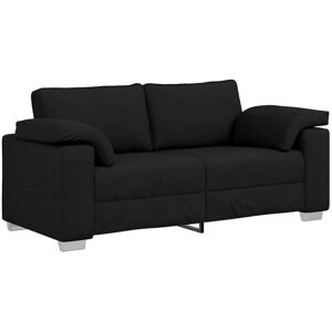Sofa with Cushion Black 180 x 77 x 82 cm Fabric vidaXL Sofa with Cushion Black 180 x 77 x 82 cm Fabric vidaXL