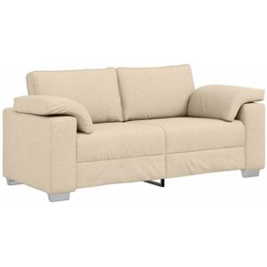 Vidaxl - Sofa with Cushion Cream 180 x 77 x 82 cm Fabric Vidaxl - Sofa with Cushion Cream 180 x 77 x 82 cm Fabric