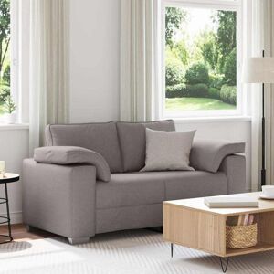 Vidaxl - Sofa with Cushion Taupe 160 x 77 x 82 cm Fabric Vidaxl - Sofa with Cushion Taupe 160 x 77 x 82 cm Fabric