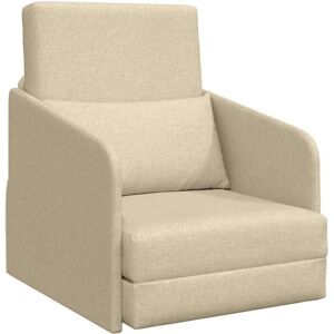 Sofa Bed Cream 65 x 80 x 83 cm Fabric Vidaxl Sofa Bed Cream 65 x 80 x 83 cm Fabric Vidaxl