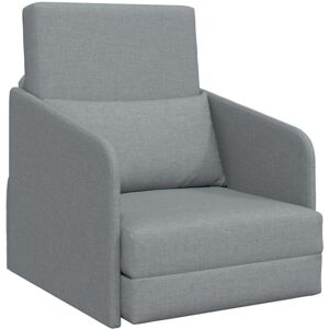 Sofa Bed Light grey 65 x 80 x 83 cm Fabric vidaXL Sofa Bed Light grey 65 x 80 x 83 cm Fabric vidaXL