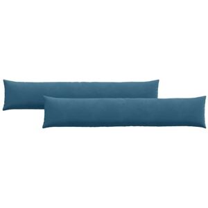 Sofa Pillows 2 pcs Blue 200 x 40 cm Corduroy Fabric vidaXL Sofa Pillows 2 pcs Blue 200 x 40 cm Corduroy Fabric vidaXL