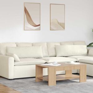 Sofa Pillows 2 pcs Cream 120 x 40 cm Corduroy Fabric vidaXL Sofa Pillows 2 pcs Cream 120 x 40 cm Corduroy Fabric vidaXL