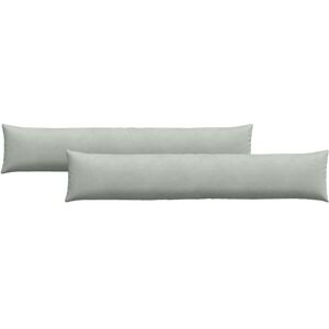 Sofa Pillows 2 pcs Light Grey 200 x 40 cm Corduroy Fabric vidaXL Sofa Pillows 2 pcs Light Grey 200 x 40 cm Corduroy Fabric vidaXL