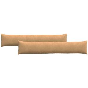 Sofa Pillows 2 pcs Brown 200 x 40 cm Corduroy Fabric vidaXL Sofa Pillows 2 pcs Brown 200 x 40 cm Corduroy Fabric vidaXL