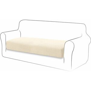 DEWDAT Stretch Cushion Cover Sofa Cushion Furniture Protector Cover Couch Seat Cover for Couch 2 Seater Cushion Cover for Chair (2 Seater, Ivory White) DEWDAT Stretch Cushion Cover Sofa Cushion Furniture Protector Cover Couch Seat Cover for Couch 2 Seater Cushion Cover for Chair (2 Seater, Ivory White)