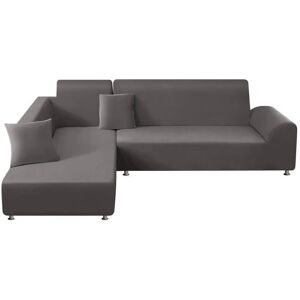 Tonchean - Stretch Sofa Cover 1 Piece Sofa Cover with Armrests l Shape, l Shape Corner Sofa Cover with 1 Pillowcases, Four Person Size: 235-310 cm Tonchean - Stretch Sofa Cover 1 Piece Sofa Cover with Armrests l Shape, l Shape Corner Sofa Cover with 1 Pillowcases, Four Person Size: 235-310 cm