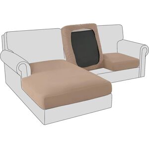 TONCHEAN Stretch Sofa Cover, 2+1 Seater L-Shaped Corner Faux Leather Protective Couch Cover - Brown TONCHEAN Stretch Sofa Cover, 2+1 Seater L-Shaped Corner Faux Leather Protective Couch Cover - Brown