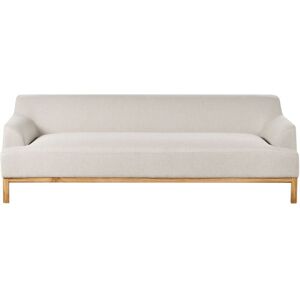 Beliani Sofa - 3-Seater Beige Fabric Scandinavian Style Beliani Sofa - 3-Seater Beige Fabric Scandinavian Style