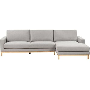 BELIANI Corner Sofa 4 Seater SIGGARD Fabric Grey Left Hand BELIANI Corner Sofa 4 Seater SIGGARD Fabric Grey Left Hand