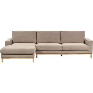 Beliani Siggard - Gray-Brown Corner Sofa - Modern Beliani Siggard - Gray-Brown Corner Sofa - Modern