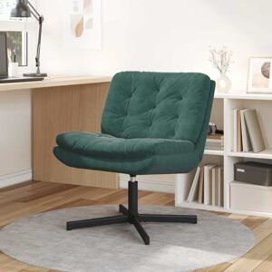 Swivel Relaxing Chair Other Dark green 63 x 75 x 76 cm Velvet Vidaxl Swivel Relaxing Chair Other Dark green 63 x 75 x 76 cm Velvet Vidaxl