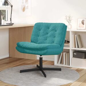 Swivel Relaxing Chair Other Turquoise 63 x 75 x 76 cm Velvet Vidaxl Swivel Relaxing Chair Other Turquoise 63 x 75 x 76 cm Velvet Vidaxl