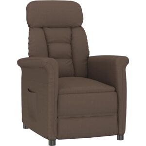 Vidaxl - Recliner Chair Brown Dark brown 70.5 x 96.5 x 95 cm Fabric Vidaxl - Recliner Chair Brown Dark brown 70.5 x 96.5 x 95 cm Fabric