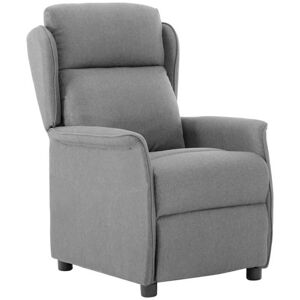 Recliner Chair Light grey 67.5 x 93.5 x 101.5 cm Fabric Vidaxl Recliner Chair Light grey 67.5 x 93.5 x 101.5 cm Fabric Vidaxl