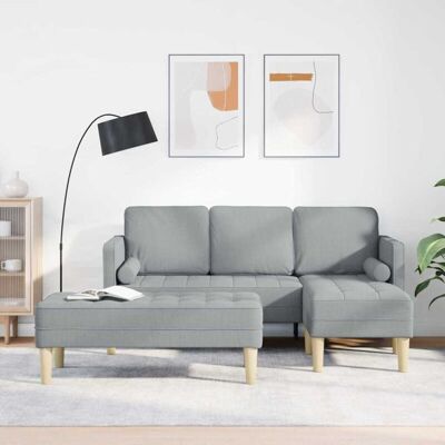 Vidaxl Gray Fabric 2-Piece Sofa Set - Sofa set Vidaxl Gray Fabric 2-Piece Sofa Set - Sofa set