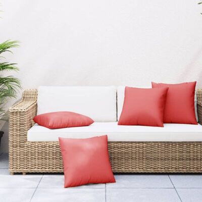 vidaXL Sofa cushions 4 pcs Red - Sofa cushions vidaXL Sofa cushions 4 pcs Red - Sofa cushions