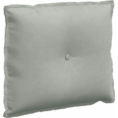 Back Pillow Light Grey 60 x 50 cm Corduroy Fabric vidaXL Back Pillow Light Grey 60 x 50 cm Corduroy Fabric vidaXL