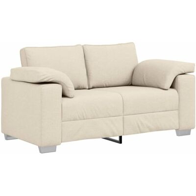 vidaXL Beige Stoff 2-Sitzer Stabil - Modern Sofa - 2-Seater vidaXL Beige Stoff 2-Sitzer Stabil - Modern Sofa - 2-Seater
