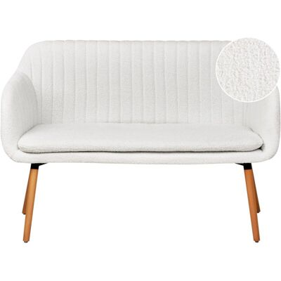 Beliani Taby White 2-Seater Modern Sofa Beliani Taby White 2-Seater Modern Sofa