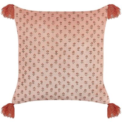 Beliani Velvet Floral Cushion - 45x45 cm - Boho Decor Beliani Velvet Floral Cushion - 45x45 cm - Boho Decor