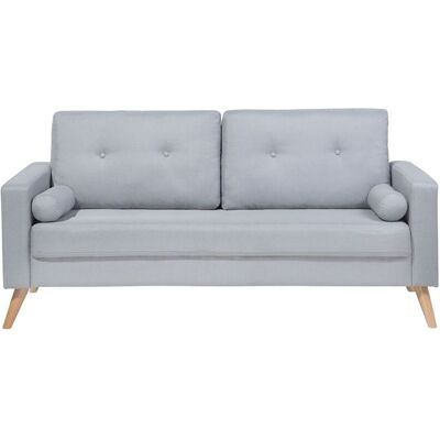 Beliani Fabric Sofa Grey 2 Seater - Modern Upholstery Beliani Fabric Sofa Grey 2 Seater - Modern Upholstery