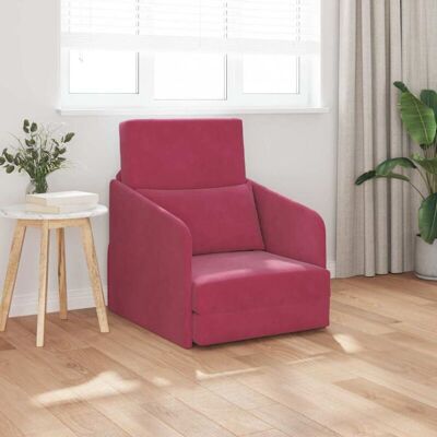 Vidaxl Velvet Floor Sofa Bed - Multifunctional, Adjustable, Compact Vidaxl Velvet Floor Sofa Bed - Multifunctional, Adjustable, Compact