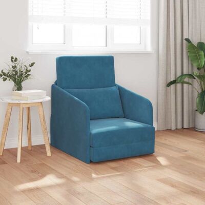 vidaXL Sofa Bed 65x80x83cm Teal Velvet Multi-Use vidaXL Sofa Bed 65x80x83cm Teal Velvet Multi-Use