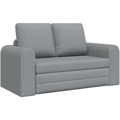Folding Sofa Bed Light Grey 148 x 71 x 83 cm Fabric vidaXL Folding Sofa Bed Light Grey 148 x 71 x 83 cm Fabric vidaXL