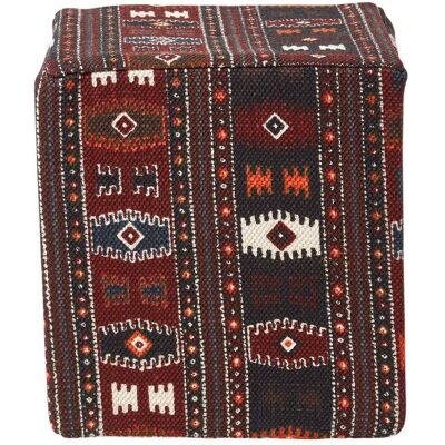 Homescapes - Kilim Cube - Multicolour - Pouffe Homescapes - Kilim Cube - Multicolour - Pouffe