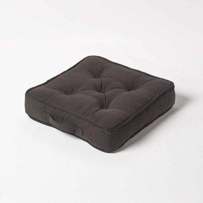 Homescapes Rajput Ribbed Cotton Floor Cushion - Floor Cushion Homescapes Rajput Ribbed Cotton Floor Cushion - Floor Cushion