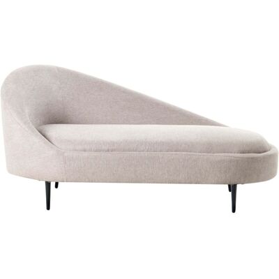 Beliani Valreas Modern Beige Left Chaise Longue Beliani Valreas Modern Beige Left Chaise Longue