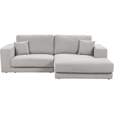 Beliani LHF 3-Seater Light Grey Fabric Corner Sofa - Corner Sofa Beliani LHF 3-Seater Light Grey Fabric Corner Sofa - Corner Sofa