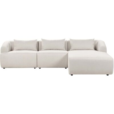 Beliani Left Hand Light Beige Fabric Corner Sofa - Corner Sofa Beliani Left Hand Light Beige Fabric Corner Sofa - Corner Sofa