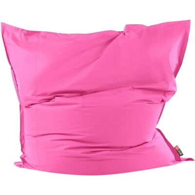 Beliani Extra Large Pink Nylon Bean Bag Lounger - Bean Bag Beliani Extra Large Pink Nylon Bean Bag Lounger - Bean Bag